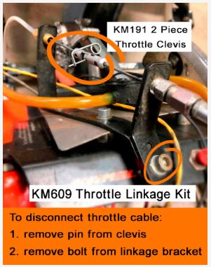 Briggs LO206 Throttle Clevis