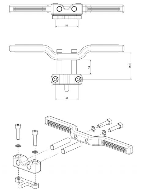 Righetti Adjustable Foot Rest