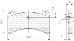 Intrepid EVO8/10 Rear Brake Pad Set
