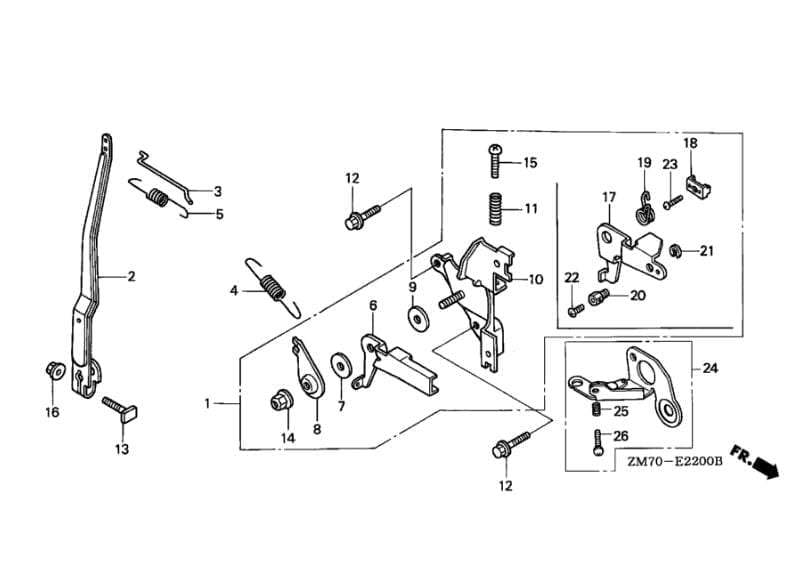 GXH50 Throttle Linkage Rod