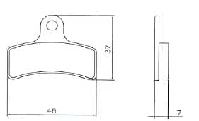 Tony BS7 Front Brake Pad Set Galfer