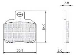 Maranello Rear Brake Pad Set