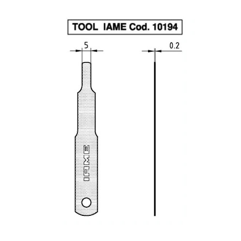 IAME Thickness Gauge 0.2mm