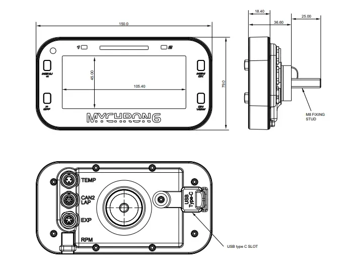 MyChron 6 GPS Laptimer with Sensor_e