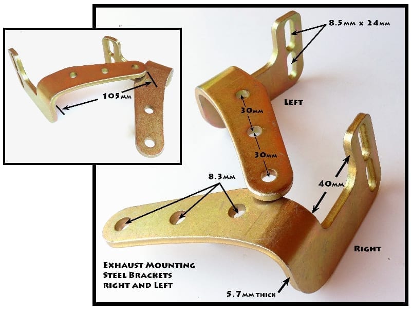 Kart Master Exhaust Brackets