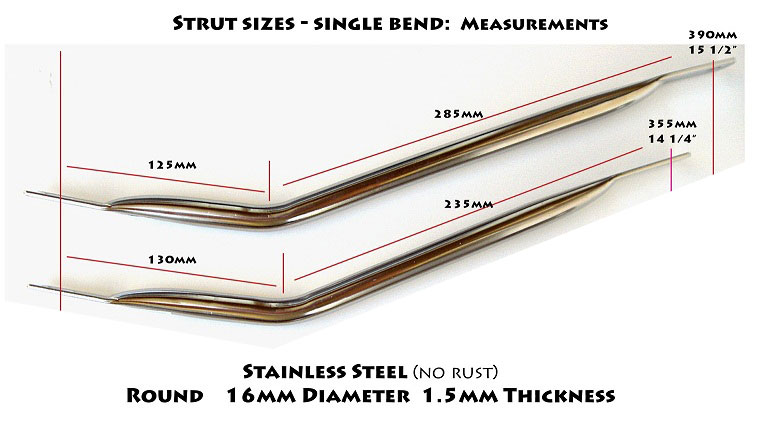 Single Bend Seat Strut