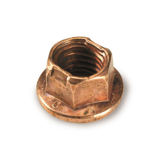 CIK Copper Flanged 8mm Locking Wheel Nut