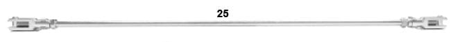 CRG, Brake Rod Assembly 42 cm.