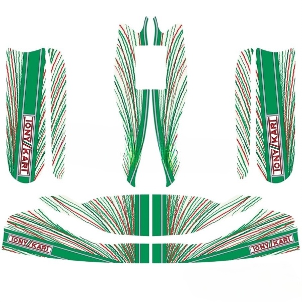 TonyKart M6 bodyworks stickers kit