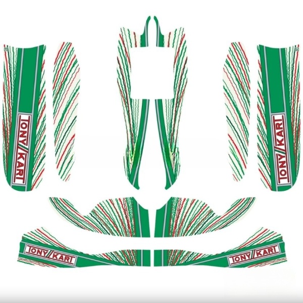 TonyKart M8/ MK20 bodyworks stickers kit