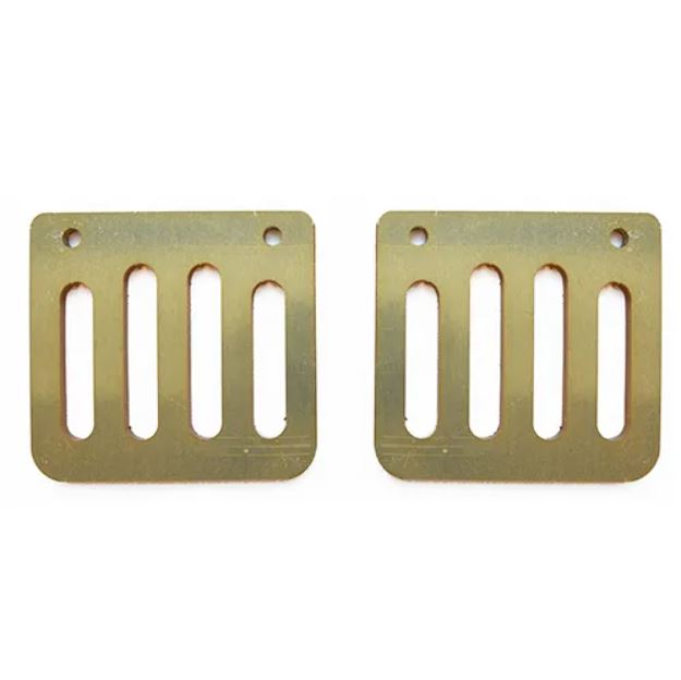 Feet support auxiliary plate aluminum gold