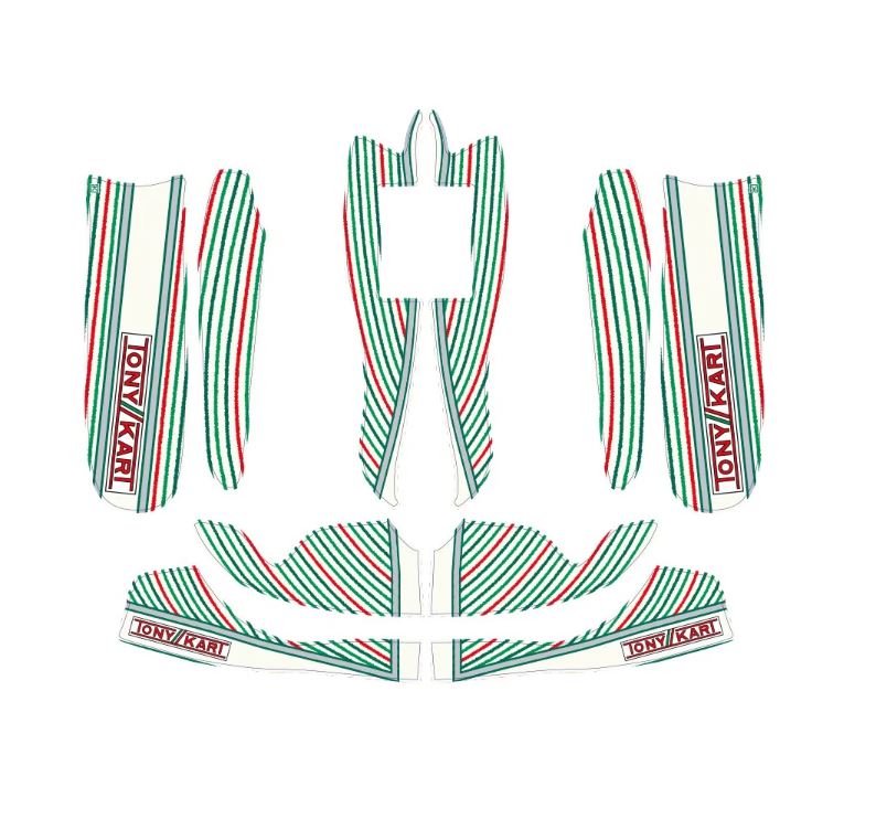 2022 TonyKart M8 Bodywork's Sticker Kit - CLEARANCE