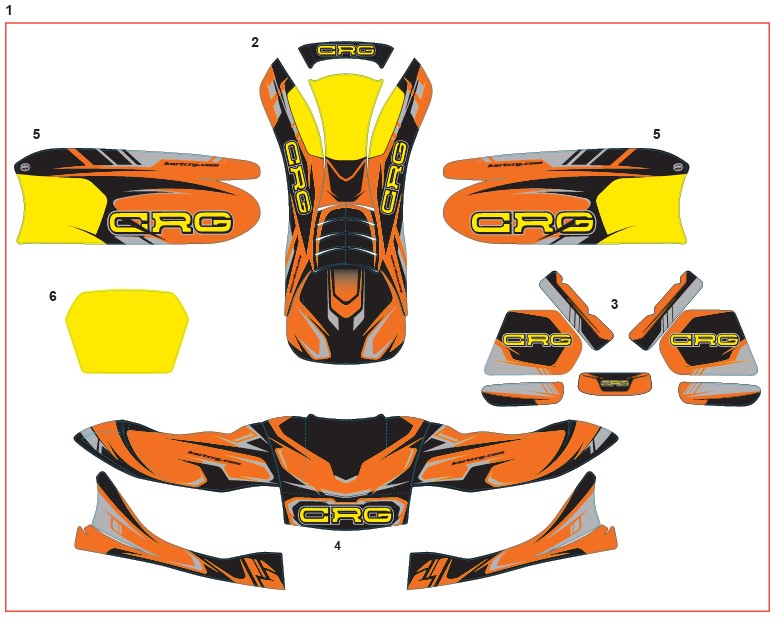 CRG 509 Complete Sticker Kit