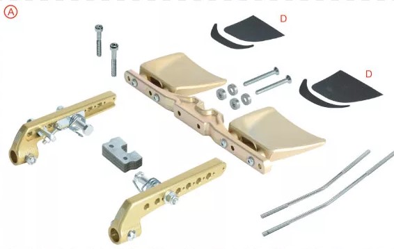 OTK Complete Rudder Pedals Kit Mini CIK-FIA
