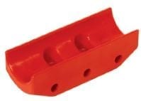Nylon protection for brake disk  206 x 16 mm Red