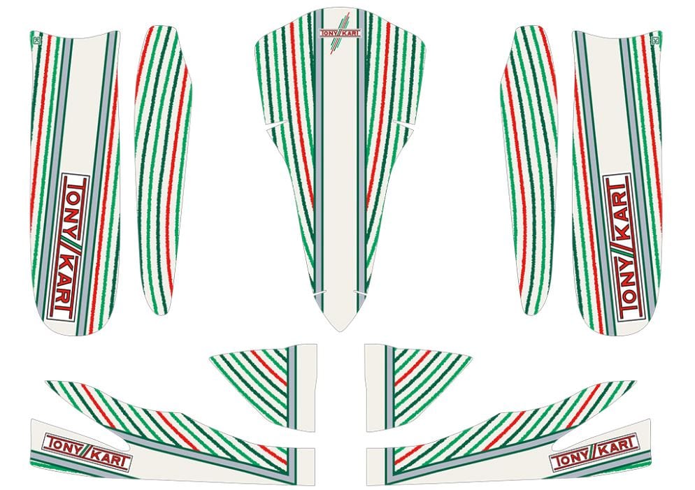TonyKart Rookie M5 Complete Sticker Kit - CLEARANCE