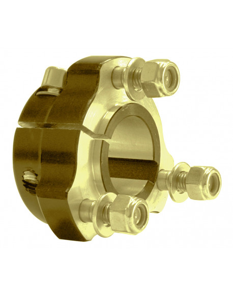 CRG Al. Rear wheel hub 25x 75 gold complete