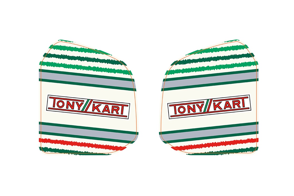 TonyKart Fuel Tank Sticker 8,5 Lt.