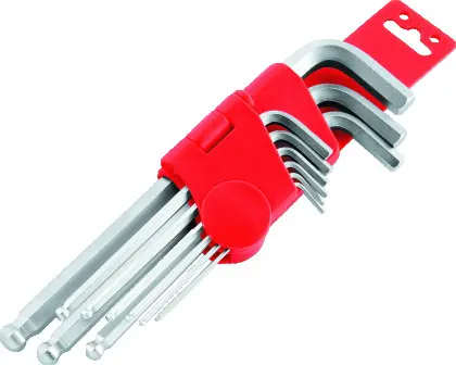 BikeMaster 9-pc Ball End Wrench Set - Metric 