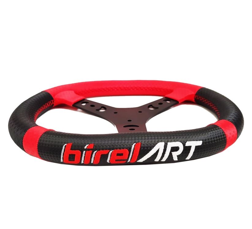 ALUM. STEERING WHEEL 340 LEATHER HQ BIREL ART 2019