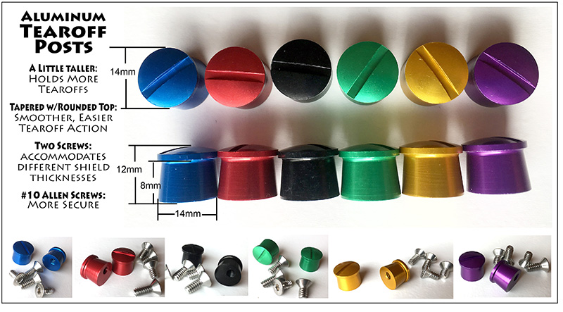 Helmet Tear Off Post Kit