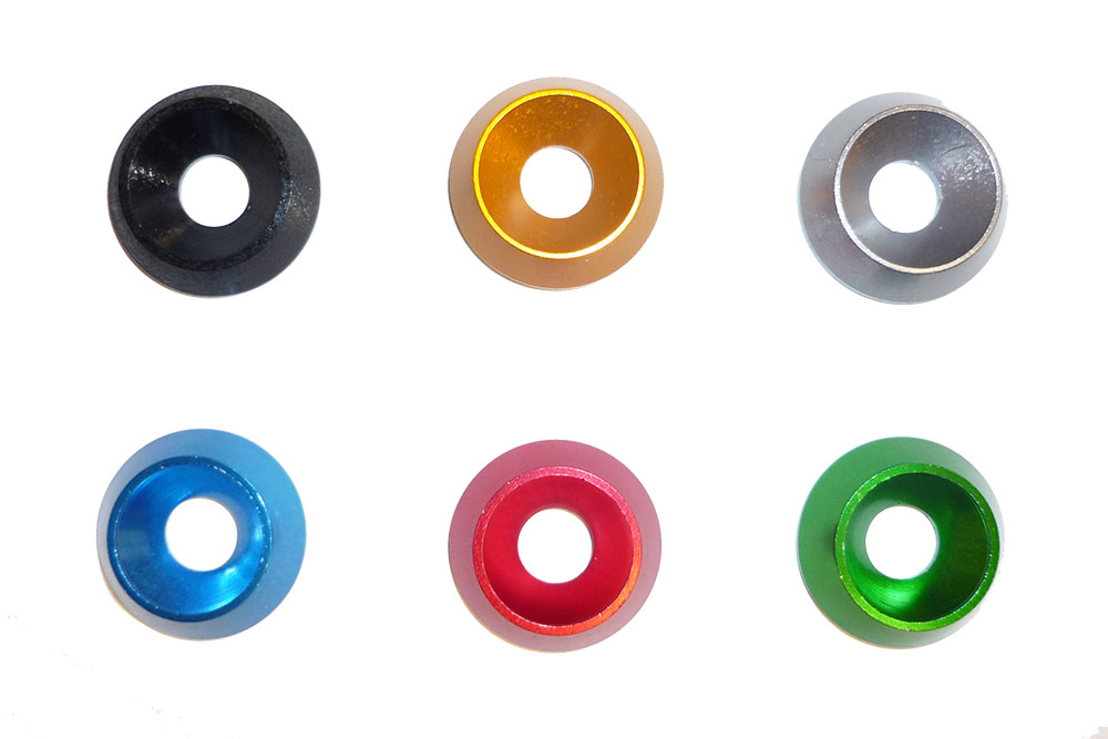 Aluminum Conical Washers 18x6mm