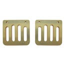 Feet support auxiliary plate aluminum gold