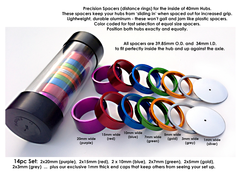40mm Hub Spacing Rings